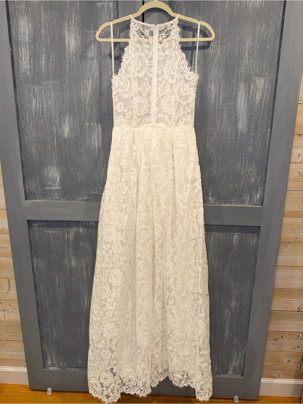 ASOS Edition White Lace Maxi Wedding Bridal Dress US 6 NWOT - Picture 5 of 8